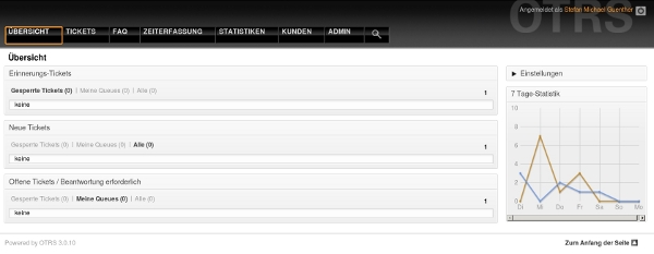 OTRS Ticketsystem